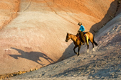 Wrangler Riding Downhiill, Shell, Wyoming